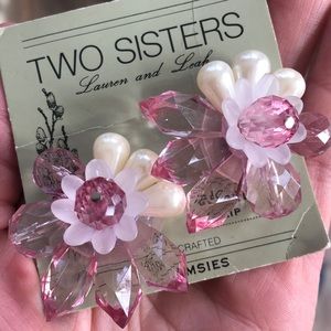 Botanical clip-on earrings!